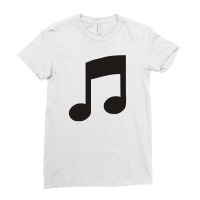 Musical Note Funny Ladies Fitted T-shirt | Artistshot