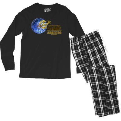 Cancer Sign Zodiac Astrology Horoscope T-shirt Men's Long Sleeve Pajama Set Designed By Arnaldo Da Silva Tagarro