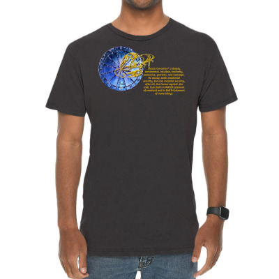 Cancer Sign Zodiac Astrology Horoscope T-shirt Vintage T-shirt Designed By Arnaldo Da Silva Tagarro
