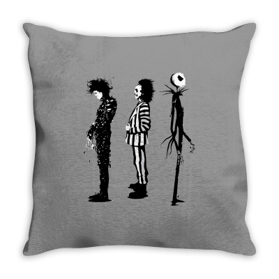Edward, Beetlejuice, Jack Throw Pillow Designed By Sbm052017