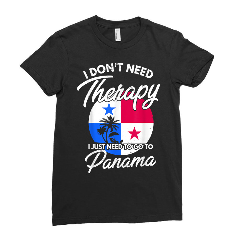 Panamanian Flag I Panama Flag I Vacation Panama T Shirt Ladies Fitted T-Shirt by mikidicosmo | Artistshot