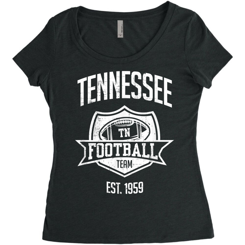 Distressed Titan Retro Look Party Tailgate Sunday Fan Gift T Shirt Women's Triblend Scoop T-shirt by nycerecoverdell | Artistshot