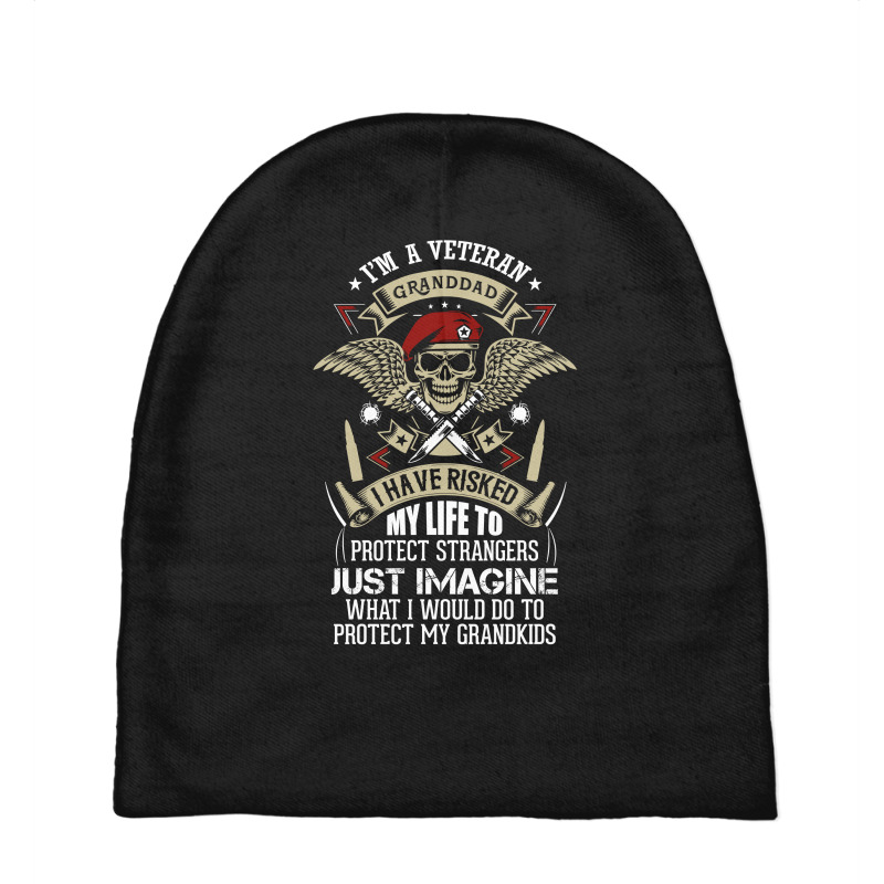 I'm A Veteran Granddad T Shirt Baby Beanies by SabriAcar | Artistshot