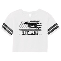 Mens Gsp Dad Usa American Flag German Shorthaired Pointer Dog T Shirt Scorecard Crop Tee | Artistshot