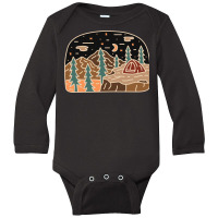 Camping Long Sleeve Baby Bodysuit | Artistshot