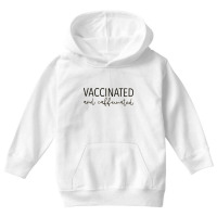 Vaccinated & Caffeinated Youth Hoodie | Artistshot