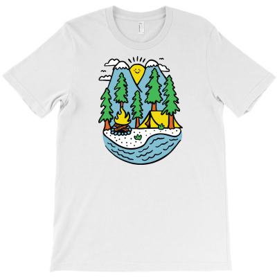 Happy Camping T-shirt Designed By Afif Quilimo
