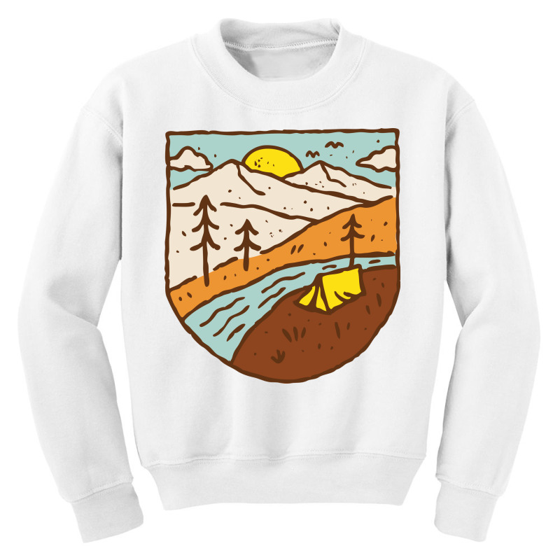 Camping Youth Sweatshirt by Quilimo | Artistshot