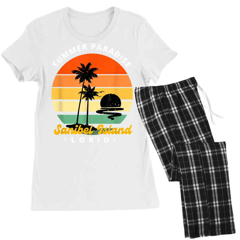 Summer Paradise Tops For Women Graphic Tees Sanibel Island T Shirt Women's Pajamas Set | Artistshot