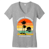 Summer Paradise Tops For Women Graphic Tees Sanibel Island T Shirt Women's V-neck T-shirt | Artistshot