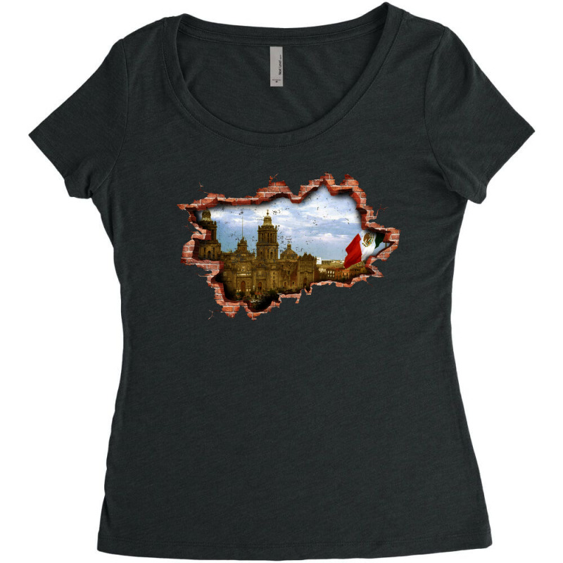 Mexico Inside Wall Women's Triblend Scoop T-shirt by autlu2024 | Artistshot