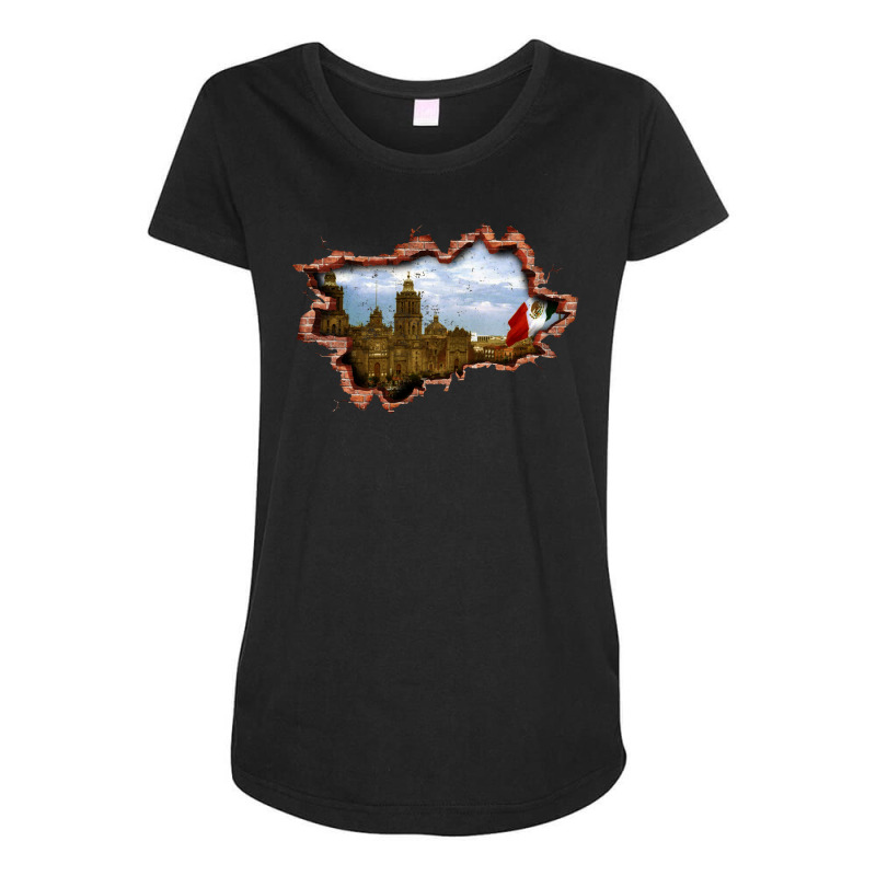 Mexico Inside Wall Maternity Scoop Neck T-shirt by autlu2024 | Artistshot