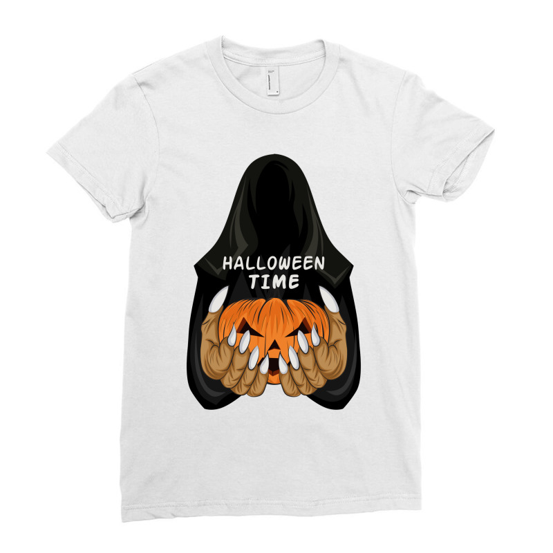 Halloween Time Ladies Fitted T-Shirt by ŞEN | Artistshot