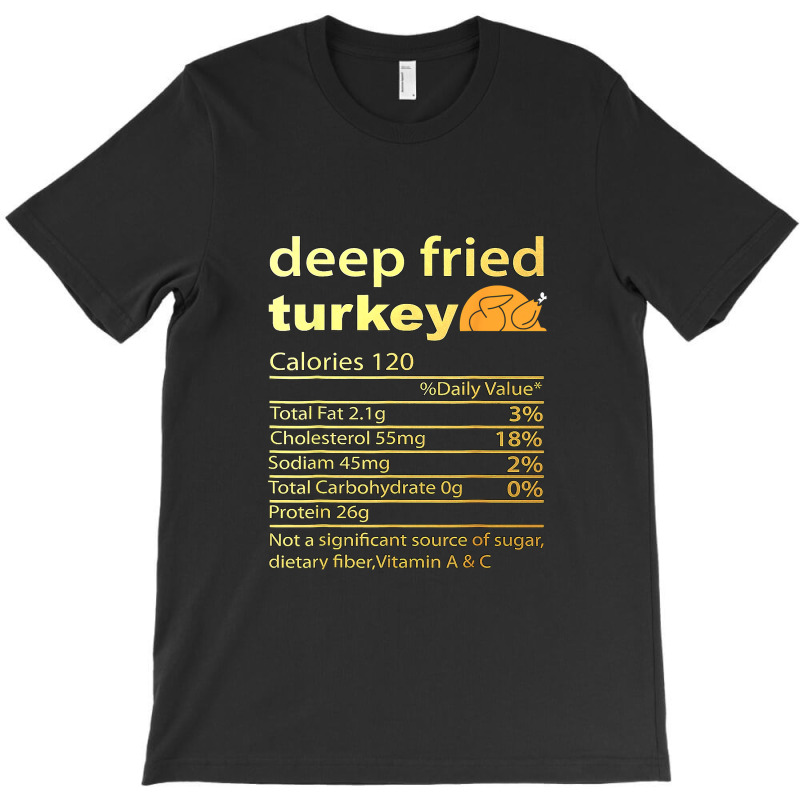 Thanksgiving Deep Fried Turkey Nutrition Food Facts Thanksgiving Costu T-shirt | Artistshot