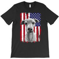 Dogs 365 Distress American Flag Italian greyhound Dog Usa Premium T S T-shirt | Artistshot