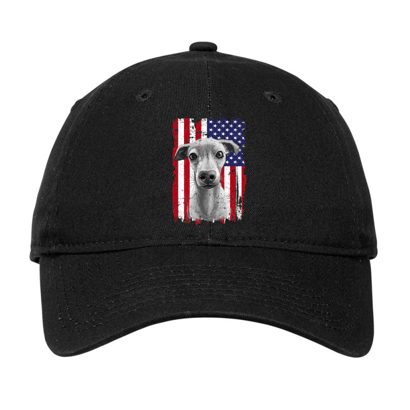 Dogs 365 Distress American Flag Italian greyhound Dog Usa Premium T S Adjustable Cap by kalaiahfry | Artistshot