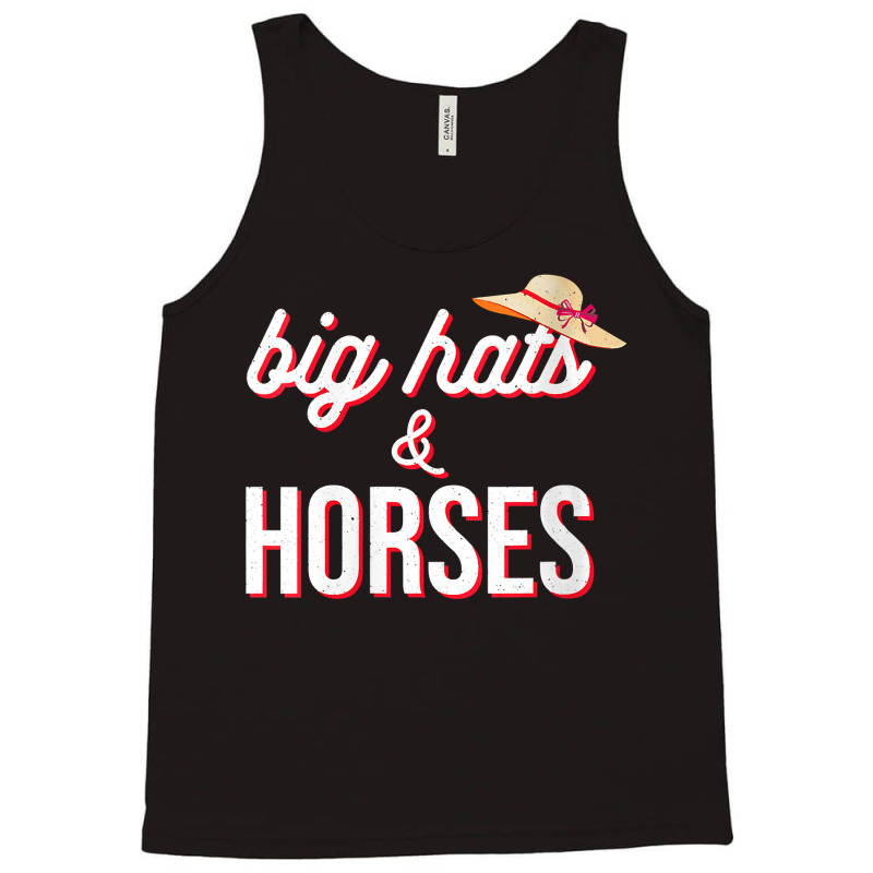 Womens Funny Horse Racing Fascinators Big Hats And Horses Ky Derby V N Tank Top | Artistshot