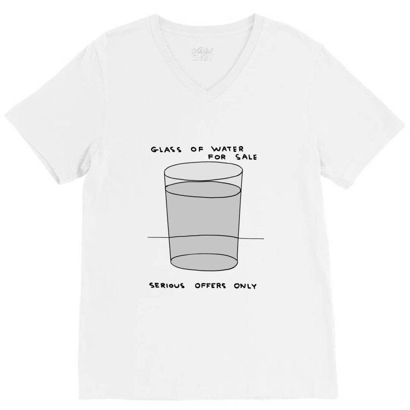 Glass Of Water For Sale V-neck Tee | Artistshot