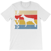 Dogs 365 Retro Love Doberman Pinscher Dog Vintage Gift Premium T Shirt T-shirt | Artistshot