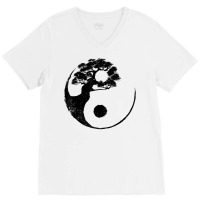 Cute Yin Yang Design Buddhist Men Women Bonsai Tree Lovers T Shirt V-neck Tee | Artistshot