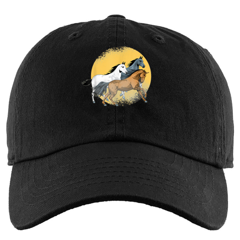 Wild Horses Running I Horse T Shirt Kids Cap by bhuvanseeliger | Artistshot