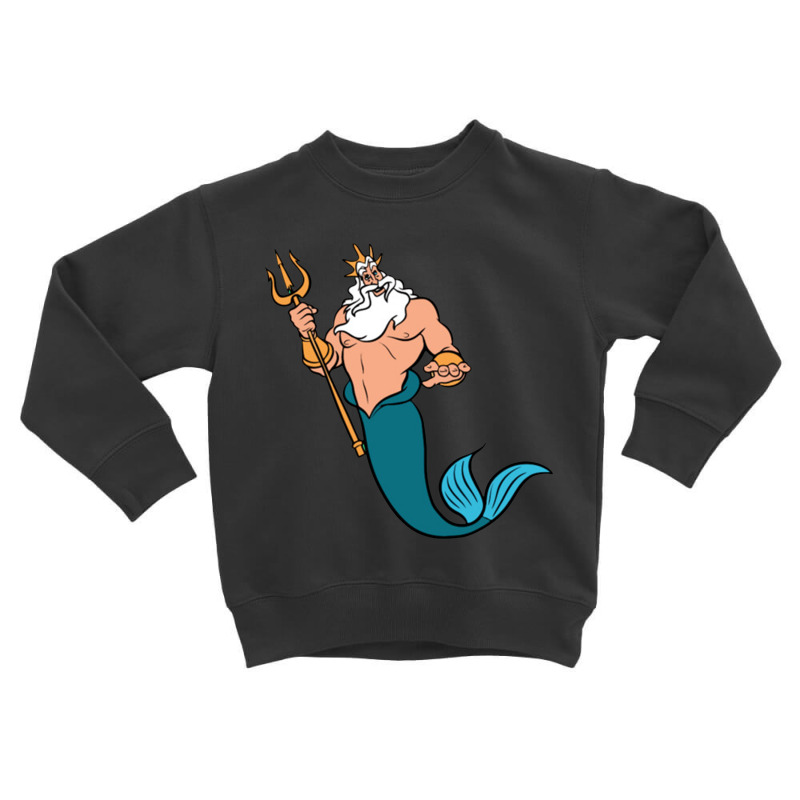 King Triton Toddler Sweatshirt by lotusbubble | Artistshot