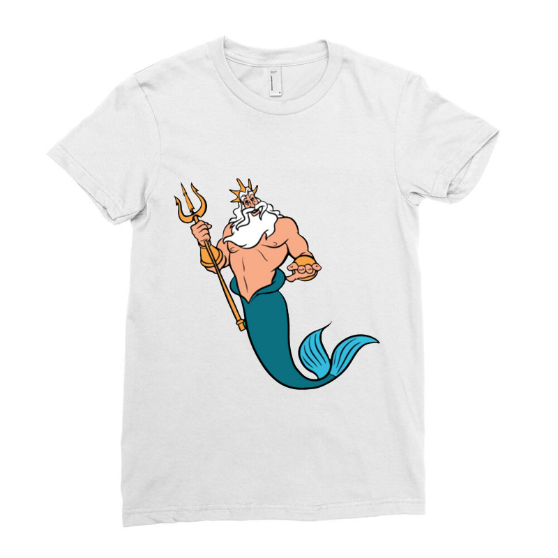 King Triton Ladies Fitted T-Shirt by lotusbubble | Artistshot