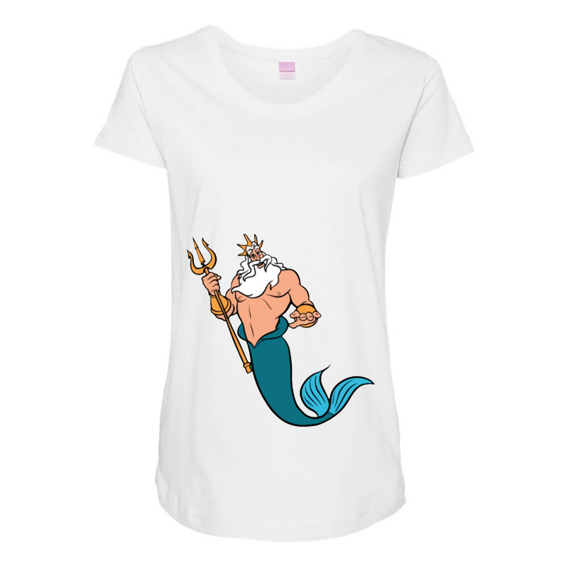 King Triton Maternity Scoop Neck T-shirt by lotusbubble | Artistshot