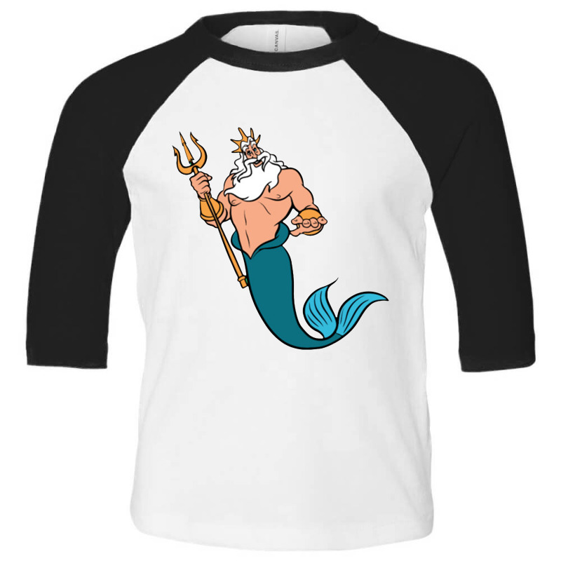 King Triton Toddler 3/4 Sleeve Tee by lotusbubble | Artistshot