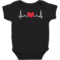 Heart Ekg Heartbeat Pulseline Cardiologist Surgeon Survivor T Shirt Baby Bodysuit | Artistshot