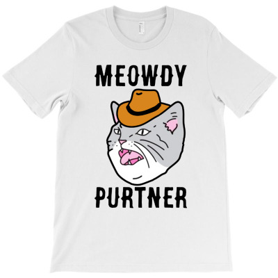 Meowdy Purtner Cowboy Cat T-shirt Designed By Bayu Kartika