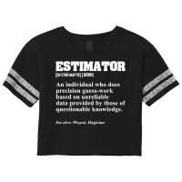 Estimator Estimating Calculations Jobs T Shirt Scorecard Crop Tee | Artistshot