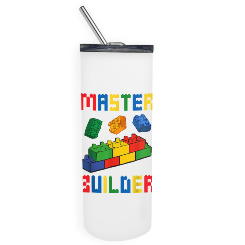 Brick Builder Funny Blocks Building Master Builder Toys Kids Skinny Tumbler | Artistshot