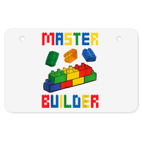 Brick Builder Funny Blocks Building Master Builder Toys Kids Atv License Plate | Artistshot