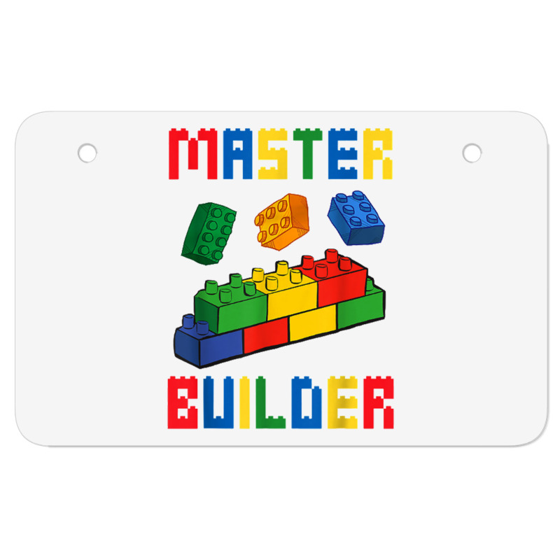 Brick Builder Funny Blocks Building Master Builder Toys Kids Atv License Plate | Artistshot