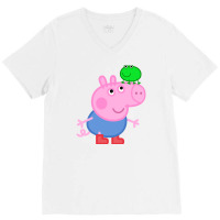 Peppi Pig V-neck Tee | Artistshot