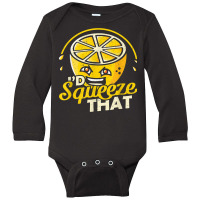 Lemon Id Squeeze That Lemonade Stand T Shirt Long Sleeve Baby Bodysuit | Artistshot