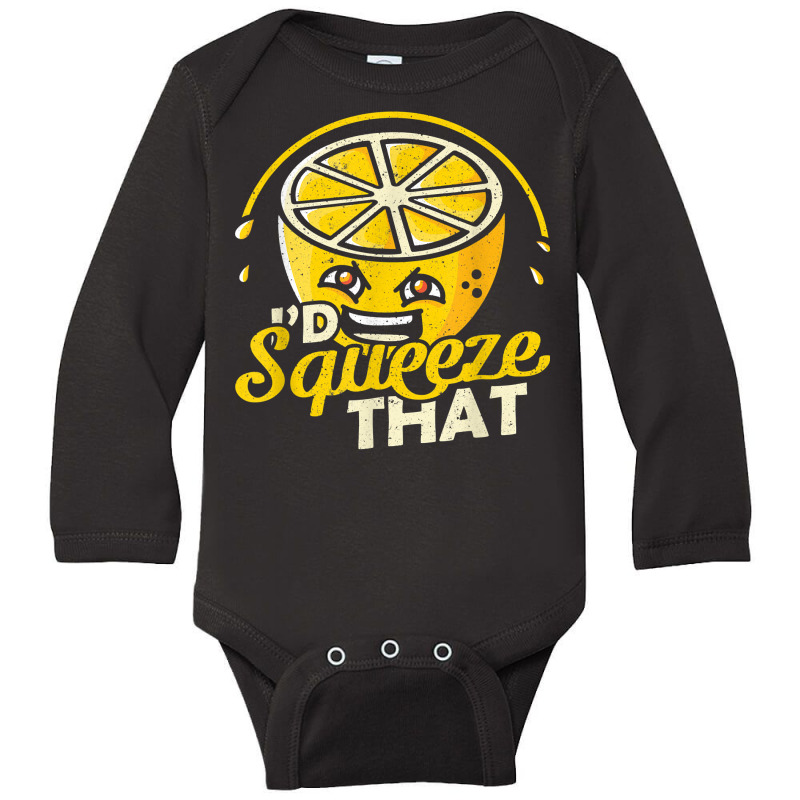 Lemon Id Squeeze That Lemonade Stand T Shirt Long Sleeve Baby Bodysuit by donatoherrigpwj | Artistshot