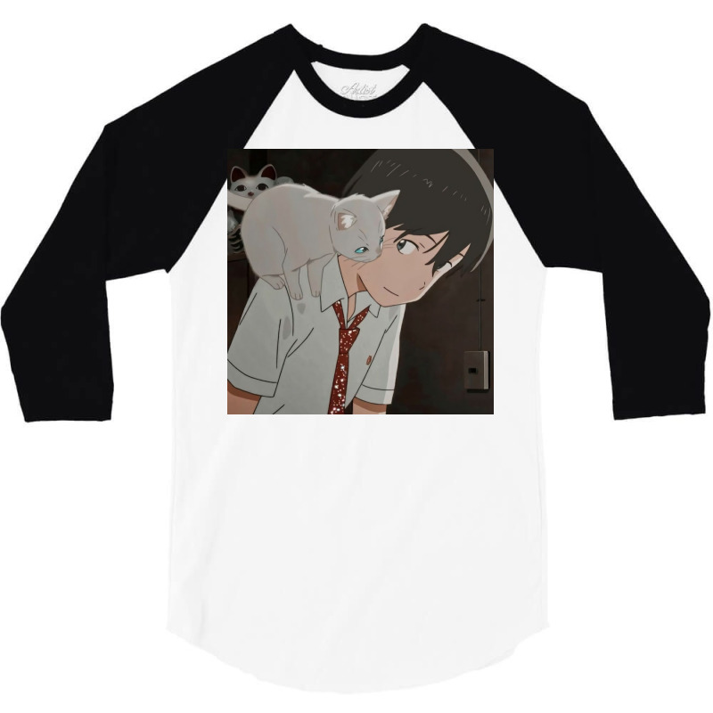 Nakitai Watashi Wa Neko Wo Kaburu 3/4 Sleeve Shirt | Artistshot