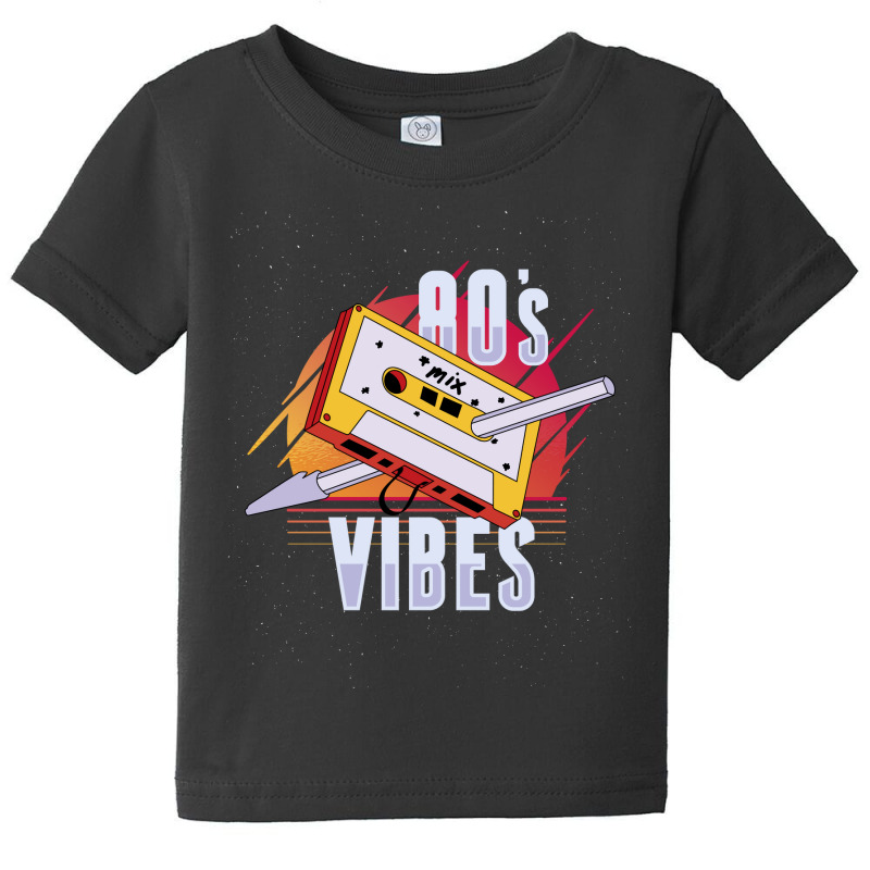 80s Vibes Cassette Baby Tee by SamKal | Artistshot