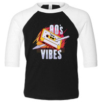 80s Vibes Cassette Toddler 3/4 Sleeve Tee | Artistshot