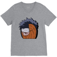 Anime Peeker  Purple And Black Hair V-neck Tee | Artistshot