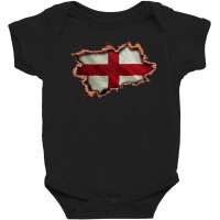 England Flag Inside Wall Baby Bodysuit | Artistshot