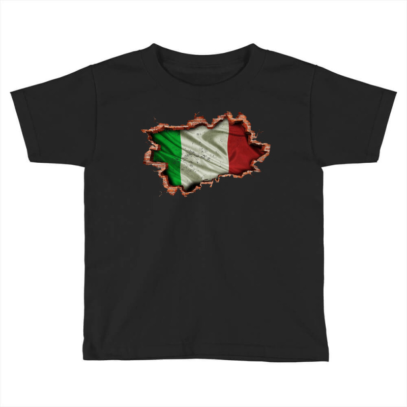 Italy Flag Inside Wall Toddler T-shirt by autlu2024 | Artistshot