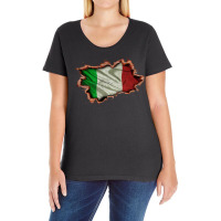 Italy Flag Inside Wall Ladies Curvy T-shirt | Artistshot