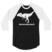 Megalosaurus Dinosaur 3/4 Sleeve Shirt | Artistshot