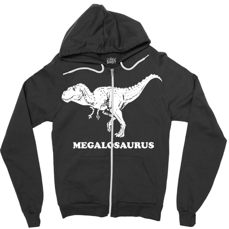 Megalosaurus Dinosaur Zipper Hoodie | Artistshot