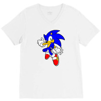 The Hedgehog V-neck Tee | Artistshot