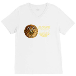 Capricorn Sign Zodiac Horoscope Astrology T-shirt V-Neck Tee | Artistshot