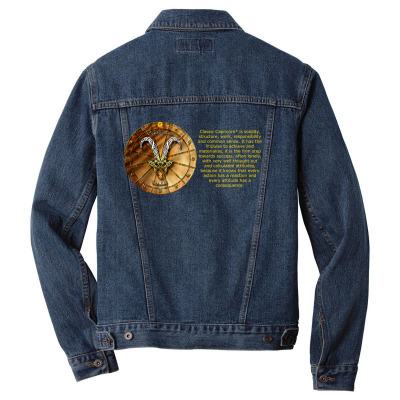 Capricorn Sign Zodiac Horoscope Astrology T-shirt Men Denim Jacket Designed By Arnaldo Da Silva Tagarro
